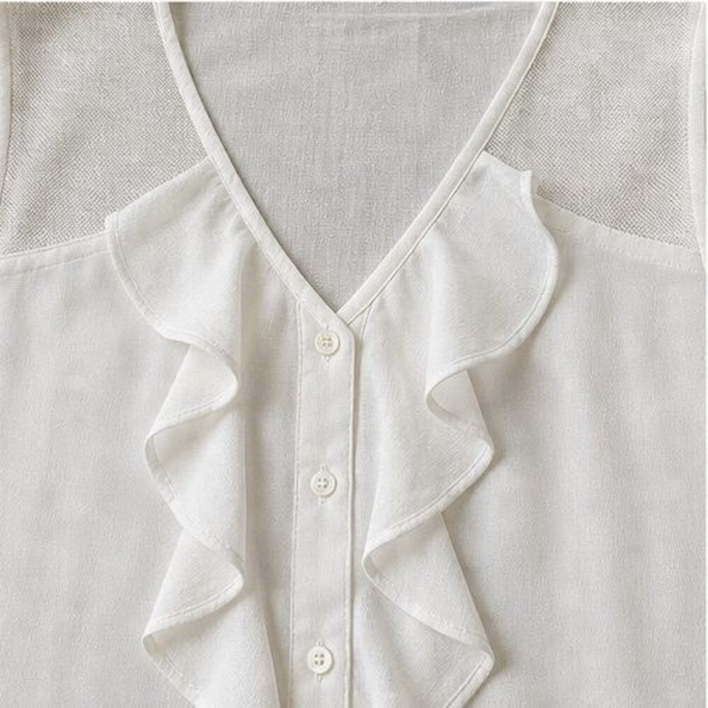 Ivory Wrap Blouse - Picture 4 of 6